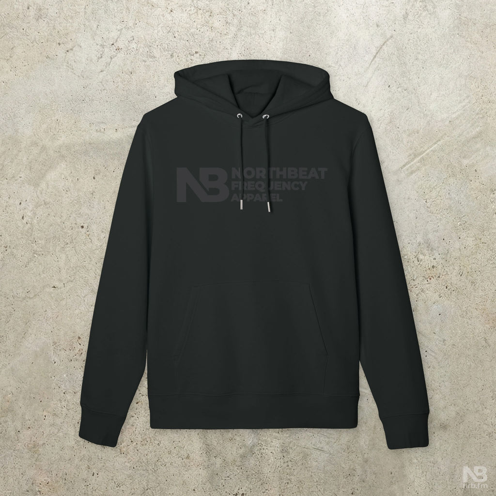 NorthBeat Residency Logo Hoodie — Minimal Black Streetwear Pullover