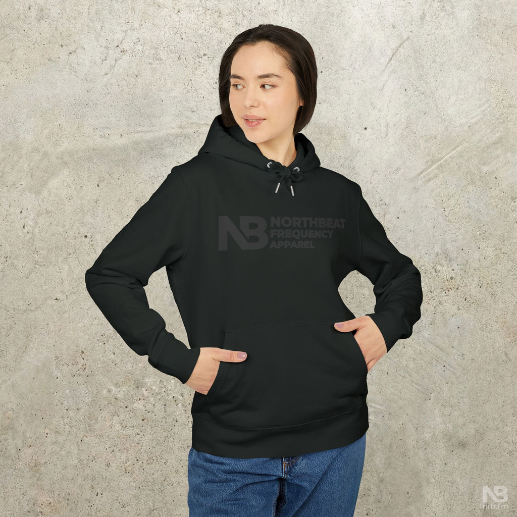 NorthBeat Residency Logo Hoodie — Minimal Black Streetwear Pullover