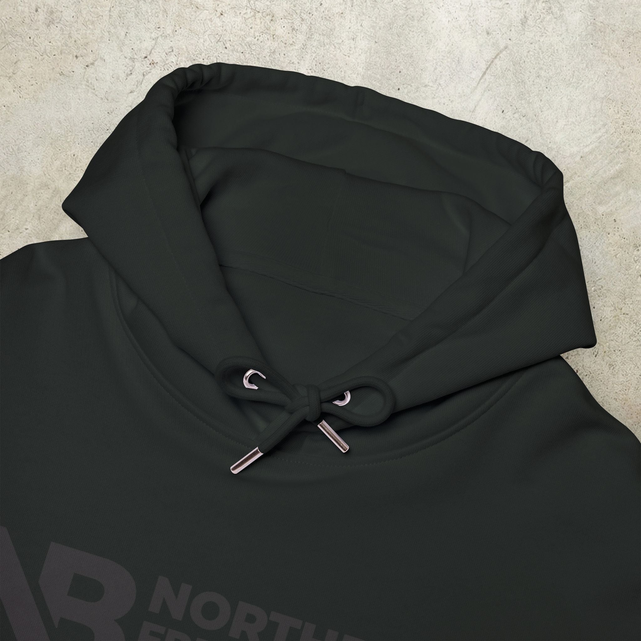 NorthBeat Residency Logo Hoodie — Minimal Black Streetwear Pullover