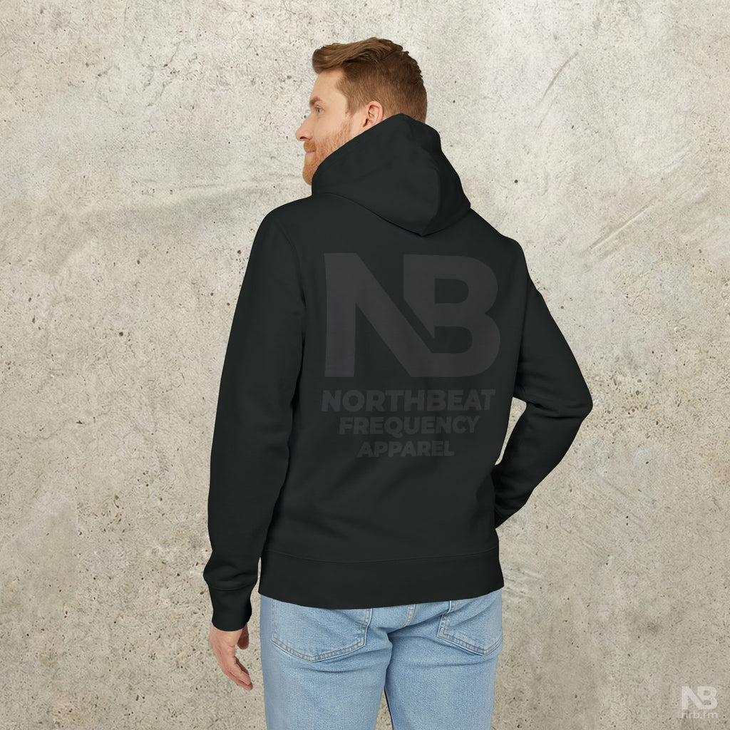 NorthBeat Residency Logo Hoodie — Minimal Black Streetwear Pullover